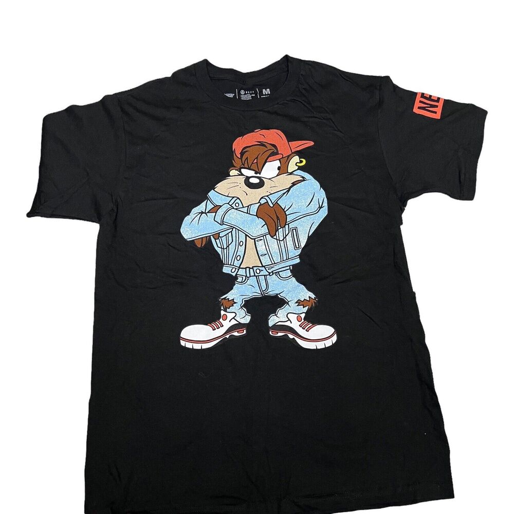 Neff T-Shirt Men’s M Taz Tasmanian Devil Looney Tunes Streetwear Canadian Tux